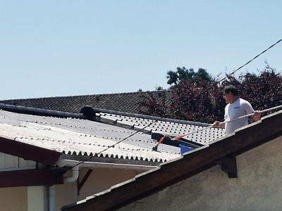 Mise en peinture toiture fibro ciment
